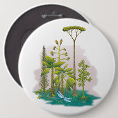 Ökologie: Pflanze ein Baum - Button (Vorne & Hinten)