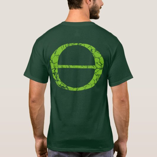 ÖKOLOGIE-SYMBOL: BEUNRUHIGT T-Shirt (Rückseite)