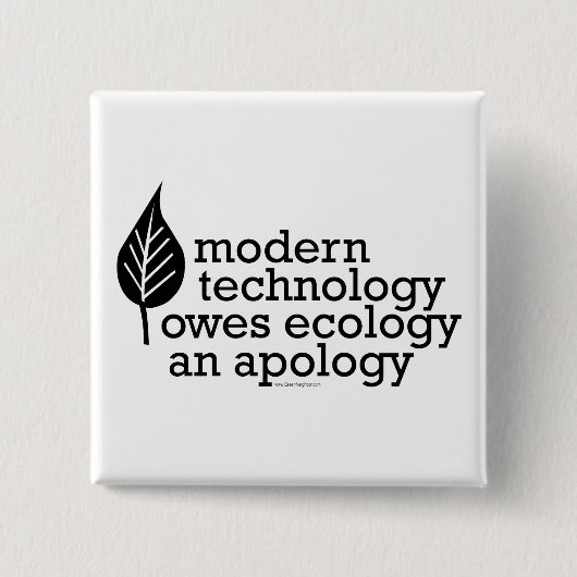 Ökologie / Technologieangebot Button (Vorderseite)