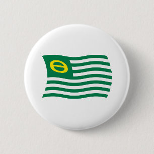 Ökologiebewegung-Flaggenknopf Button