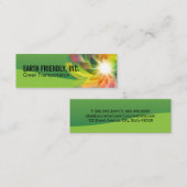 Ökologisch | Digitale Blume | Energie Mini Visitenkarte (Vorne/Hinten)