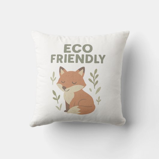 Ökologisch Fox Kissen (Rückseite)