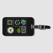 ökologisch Go Green Rett Planet Earth Themed Gepäckanhänger (Vorderseite (Horizontal))