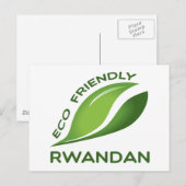 Ökologisch Ruanda. Postkarte (Vorne/Hinten)