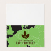 Ökologisch Visitenkarten (Außenseite Aufgefaltet)