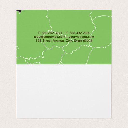 Ökologisch Visitenkarten (Innenseite Aufgefaltet)