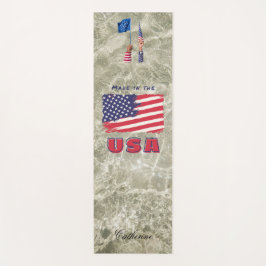 Ökologische American Flag Custom Yoga Mat Yogamatte