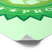 Ökologische Aufkleber Poster (Ecke)