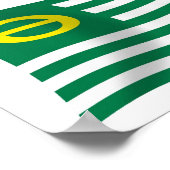 Ökologische Bewegung Flaggenplakat drucken Poster (Ecke)