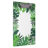 Ökologische Blätter aus Palmen, Monogramm aus trop Klemmbrett (Rechts)