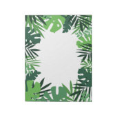 Ökologische Blätter aus Palmen, tropischer, grüner Notizblock (Rotiert)