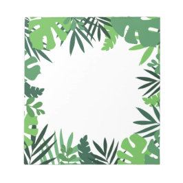 Ökologische Blätter aus Palmen, tropisches Urwald Notizblock