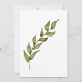 Ökologische botanische Vegetation, vielen Dank Dankeskarte (Rückseite)