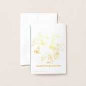 Ökologische Dankeschön-Karte Folienkarte (Rückseite mit Umschlag)