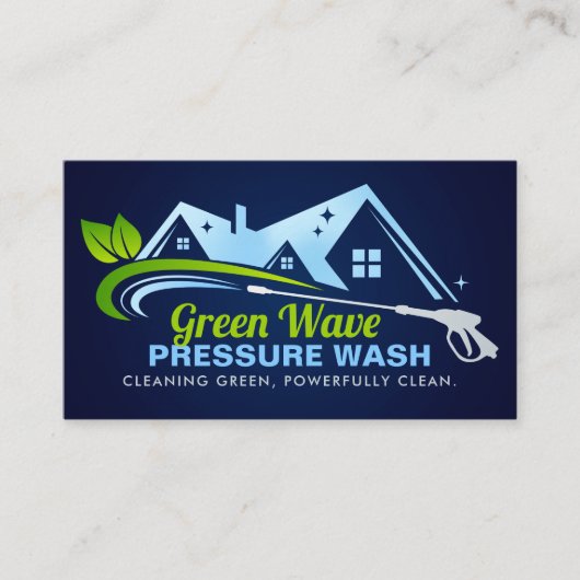 Ökologische Druckabwaschdienste Visitenkarte (Vorderseite)