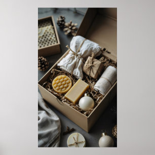 ökologische Geschenkboxen handgefertigte Seifen, B Poster