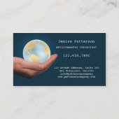 Ökologische Globe Environment Business Card Visitenkarte (Vorderseite)