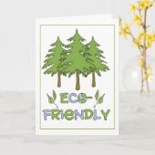 Ökologische Gruß-Karte Karte (Gelbe Blume)