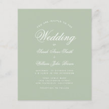 Ökologische Hochzeitseinladung im Rahmen der Haush