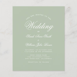 Ökologische Hochzeitseinladung im Rahmen der Haush