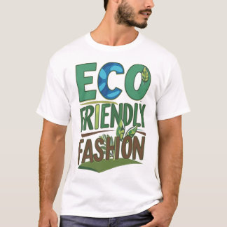 Ökologische Mode – Bunter Nachhaltiger Stil  T-Shirt