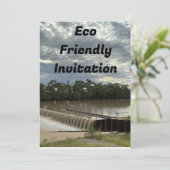 Ökologische Party Einladung (Stehend Vorderseite)