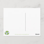 Ökologische Postkarte (Rückseite)