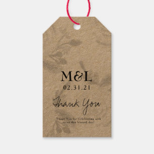 Ökologische Rose für Hochzeiten Geschenkanhänger
