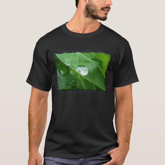 ÖKOLOGISCHE WASSERKONSERVIERUNG T-Shirt (Vorderseite)