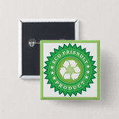 Ökologischer Aufkleber Button (Vorne & Hinten)