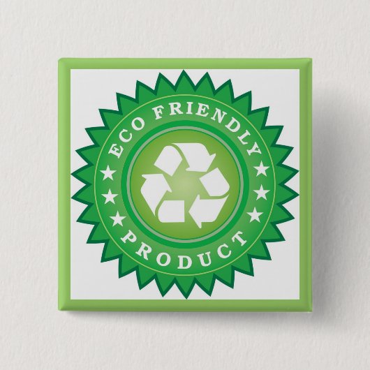 Ökologischer Aufkleber Button (Vorderseite)