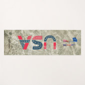 Ökologischer moderner Individuelle Name mit US-Fla Yogamatte (Vorderseite (Horizontal))