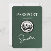 Ökologischer Pass für Hochzeiten Einladung (Rückseite)