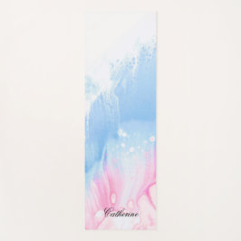 Ökologischer Rainbow Color Individuelle Name Moder Yogamatte