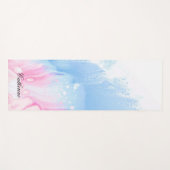 Ökologischer Rainbow Color Individuelle Name Moder Yogamatte (Vorderseite (Horizontal))