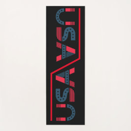 Ökologischer schwarzer Hintergrund Yogamatte