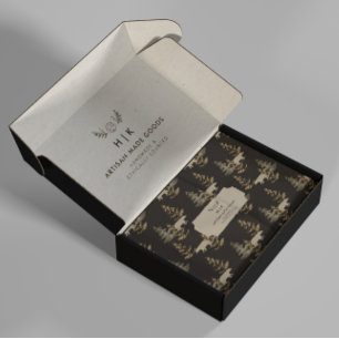 Ökologisches Logo für Handmade-Branding Seidenpapier