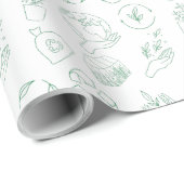 Ökologisches Schleifpapier Geschenkpapier (Rolleneckpunkt)