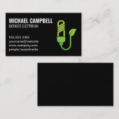 Ökologisches Symbol für den elektrischen Stecker Visitenkarte (Vorne/Hinten)