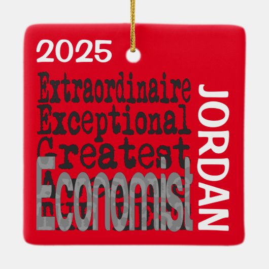 Ökonom Extraordinaire CUSTOM Keramikornament (Rückseite)