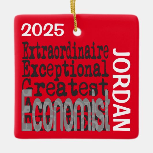 Ökonom Extraordinaire CUSTOM Keramikornament (Vorderseite)