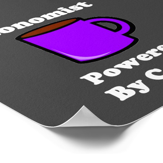 "Ökonom" mit Kaffee Poster (Ecke)