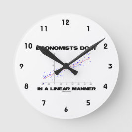 Ökonomen tun dies in einer linearen Regression Runde Wanduhr