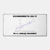 Ökonomen tun dies in einer linearen Regression Schreibtischunterlage (Vorderseite)