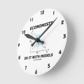 Ökonomen tun dies mit Modellen (Kurven der Nachfra Runde Wanduhr (Winkel)