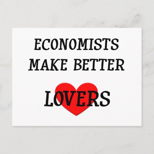 Ökonomen verdienen sich mehr postkarte (Vorderseite)