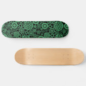 Ökosystem - Army Green on Black Skateboard (Horizontal)