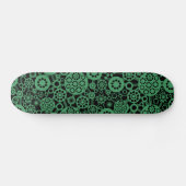 Ökosystem - Army Green on Black Skateboard (Horizontal)