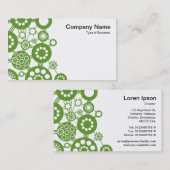 Ökosystem - Avocado Green auf Weiß Visitenkarte (Vorne/Hinten)