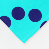 Ökosystem - Cyan on Deep Navy Fleecedecke (Ecke)